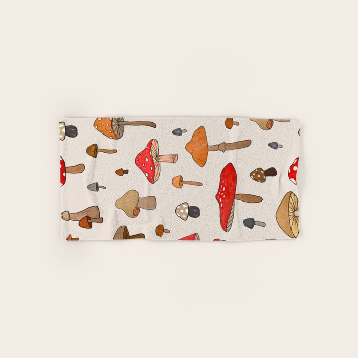 Mushroom Pattern Bath Towel Gallery Image 1