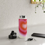 pink love heart Water Bottle Gallery Image 4