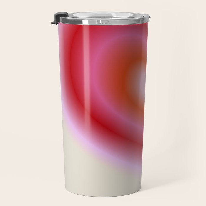 pink love heart Travel Mug Gallery Image 3