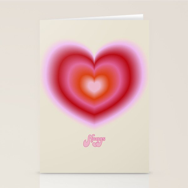 pink love heart Stationery Card Gallery Image 2