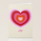 pink love heart Stationery Card Gallery Image 2