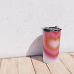 pink love heart Travel Mug Gallery Image 4