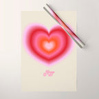 pink love heart Wrapping Paper Gallery Image 1