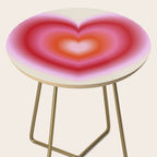 pink love heart Side Table Gallery Image 2