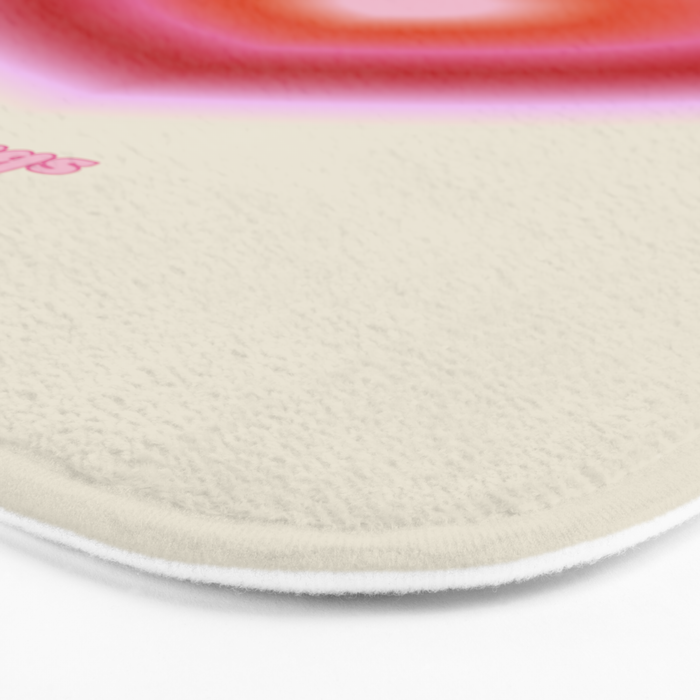 pink love heart Bath Mat Gallery Image 3