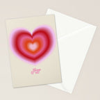 pink love heart Stationery Card Gallery Image 2