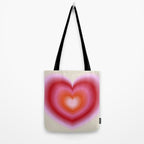 pink love heart Tote Bag Gallery Image 2