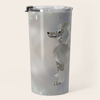 Luxury Pearl and Abalone Poodle Travel Mug Gallery Image 3