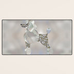 Luxury Pearl and Abalone Poodle Desk Mat Gallery Image 3