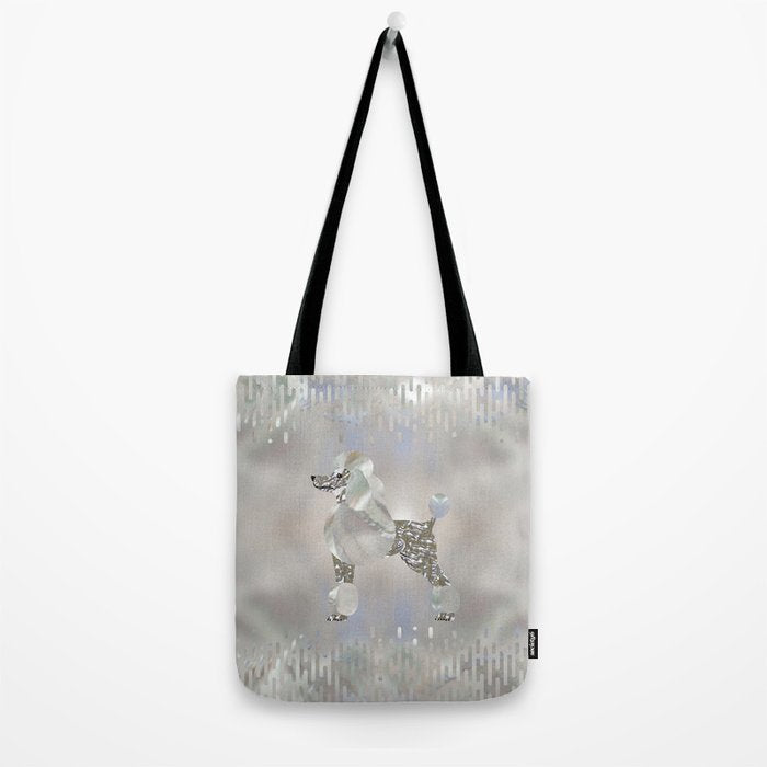 Luxury Pearl and Abalone Poodle Tote Bag Gallery Image 2