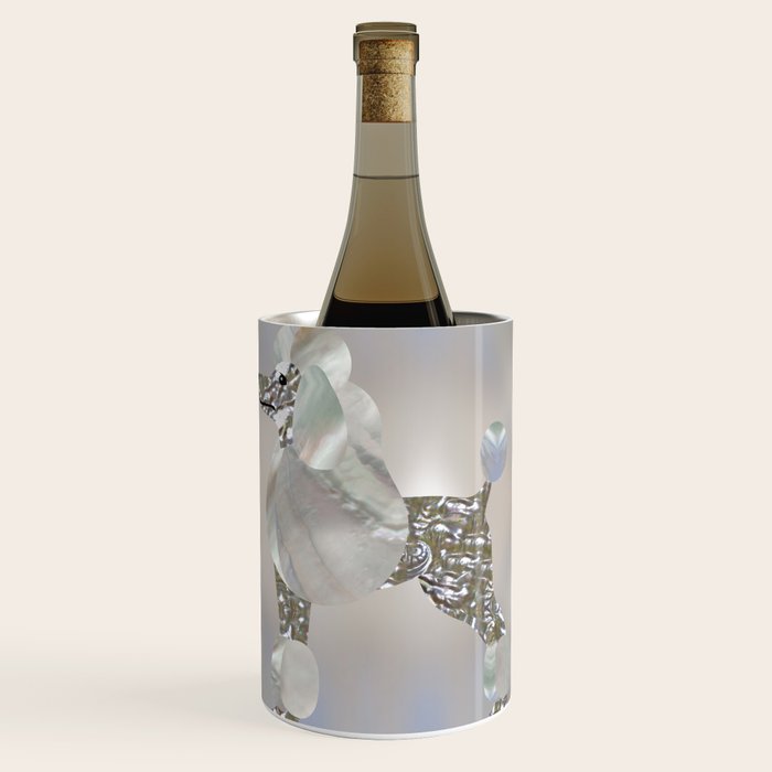 Luxury Pearl and Abalone Poodle Wine Chiller Gallery Image 1