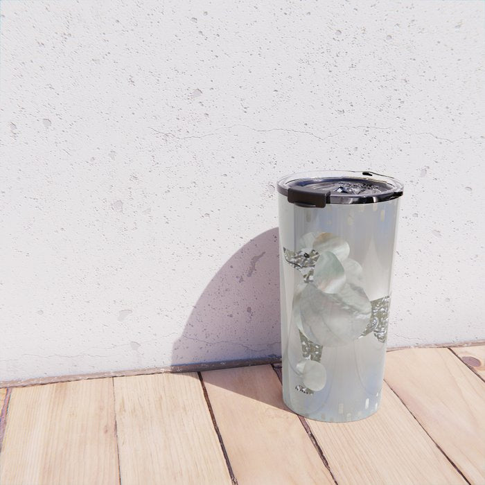 Luxury Pearl and Abalone Poodle Travel Mug Gallery Image 4
