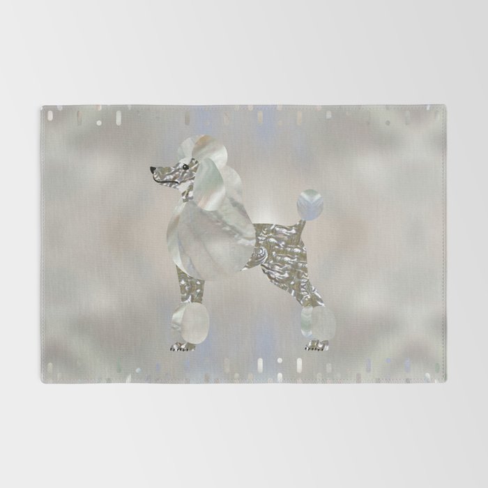 Luxury Pearl and Abalone Poodle Rug Gallery Image 2