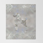 Luxury Pearl and Abalone Poodle Throw Blanket Gallery Image 2