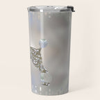 Luxury Pearl and Abalone Poodle Travel Mug Gallery Image 2