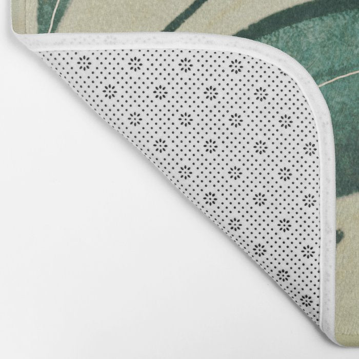 Abstract Art Tropical Leaves 14 Bath Mat Gallery Image 2