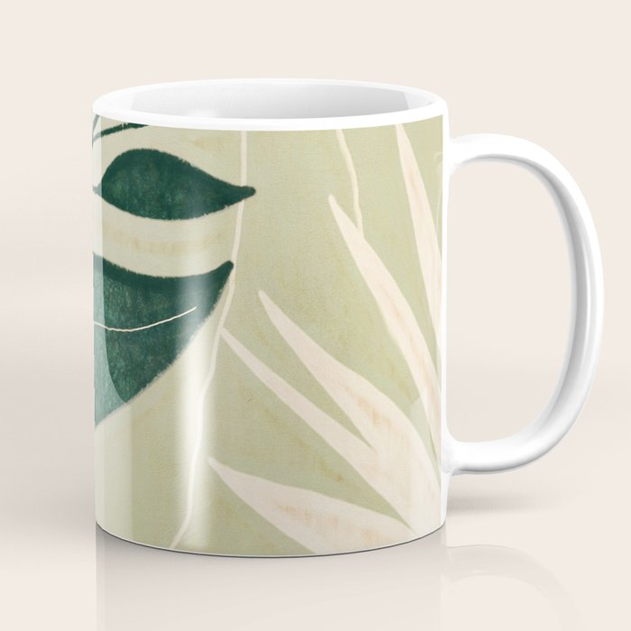 Abstract Art Tropical Leaves 14 Coffee Mug Gallery Image 1