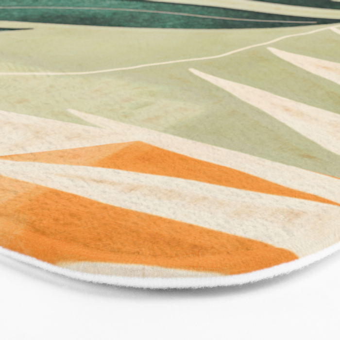 Abstract Art Tropical Leaves 14 Bath Mat Gallery Image 3
