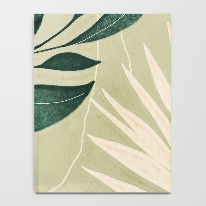 Abstract Art Tropical Leaves 14 Notebook Gallery Image 4