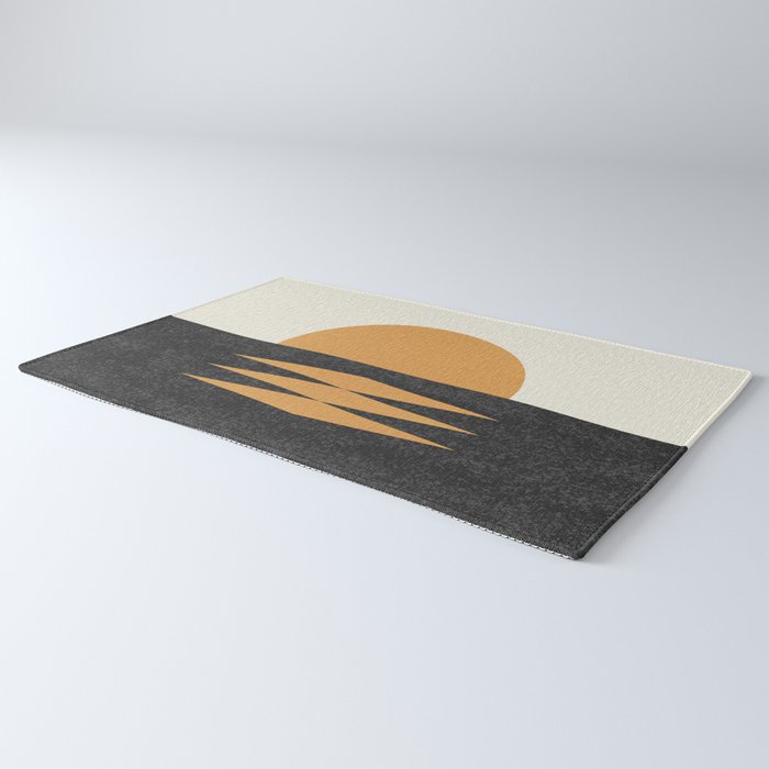 Sunset Geometric Midcentury style Rug Gallery Image 3