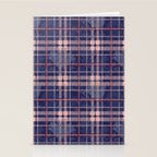 Tartan and Floral Texture Pattern Stationery Card Gallery Image 2