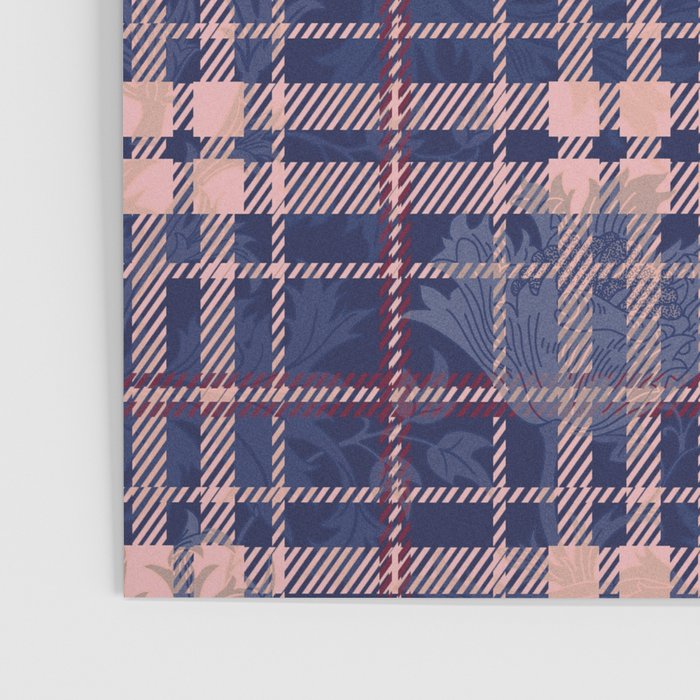 Tartan and Floral Texture Pattern Poster Gallery Image 3