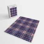 Tartan and Floral Texture Pattern Jigsaw Puzzle Gallery Image 2