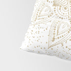 Elegant Gold Mandala Confetti Design Pillow Sham Gallery Image 4