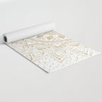 Elegant Gold Mandala Confetti Design Yoga Mat Gallery Image 2