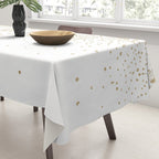 Elegant Gold Mandala Confetti Design Tablecloth Gallery Image 3