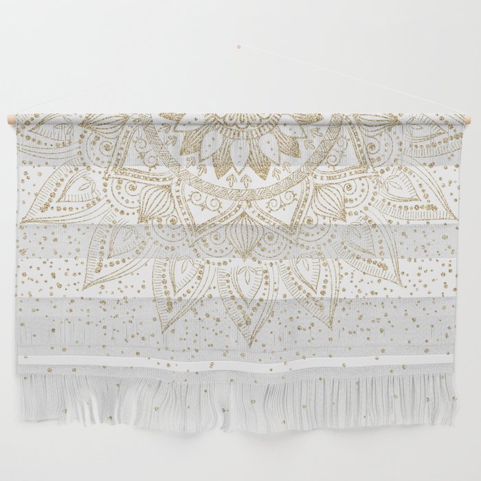 Elegant Gold Mandala Confetti Design Wall Hanging Gallery Image 1
