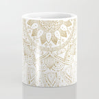 Elegant Gold Mandala Confetti Design Coffee Mug Gallery Image 4