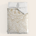 Elegant Gold Mandala Confetti Design Comforter Gallery Image 6