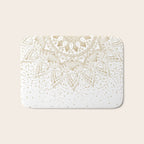 Elegant Gold Mandala Confetti Design Bath Mat Gallery Image 1