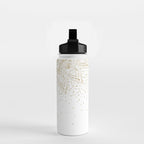 Elegant Gold Mandala Confetti Design Water Bottle Gallery Image 2