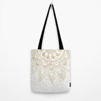 Elegant Gold Mandala Confetti Design Tote Bag Gallery Image 2