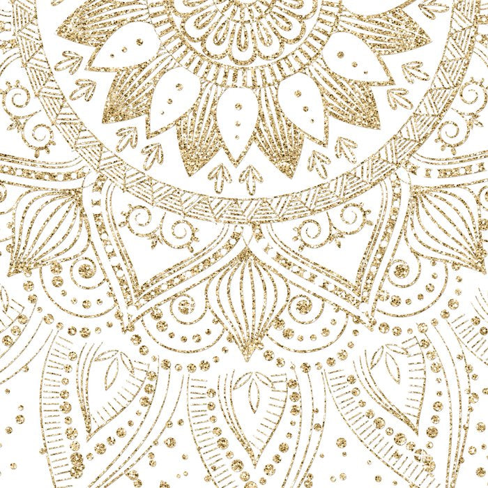 Elegant Gold Mandala Confetti Design Coffee Mug Gallery Image 2