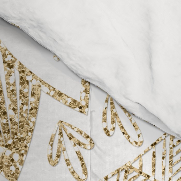 Elegant Gold Mandala Confetti Design Comforter Gallery Image 4