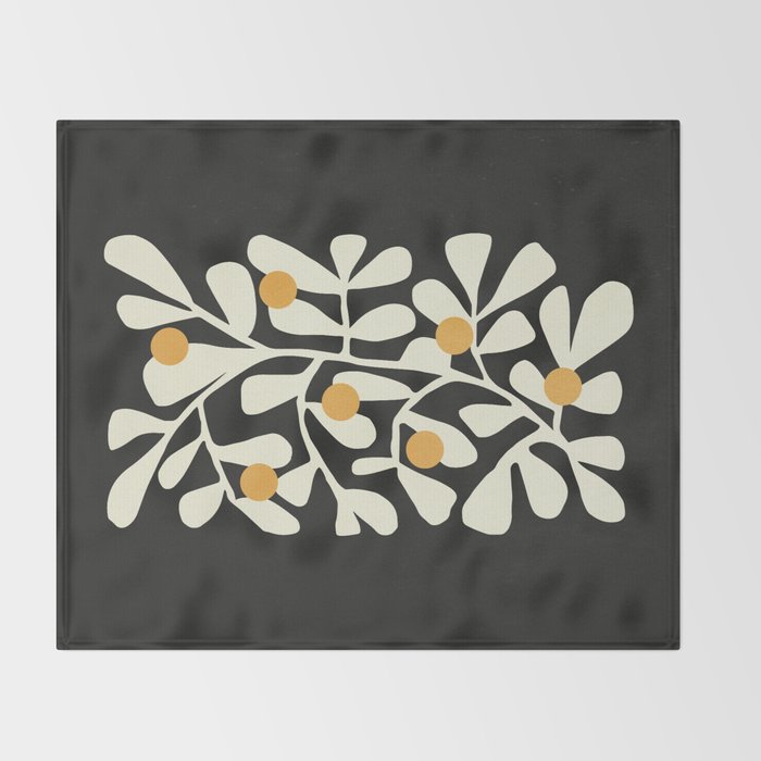 Summer Bloom: Matisse Night Edition Throw Blanket Gallery Image 2