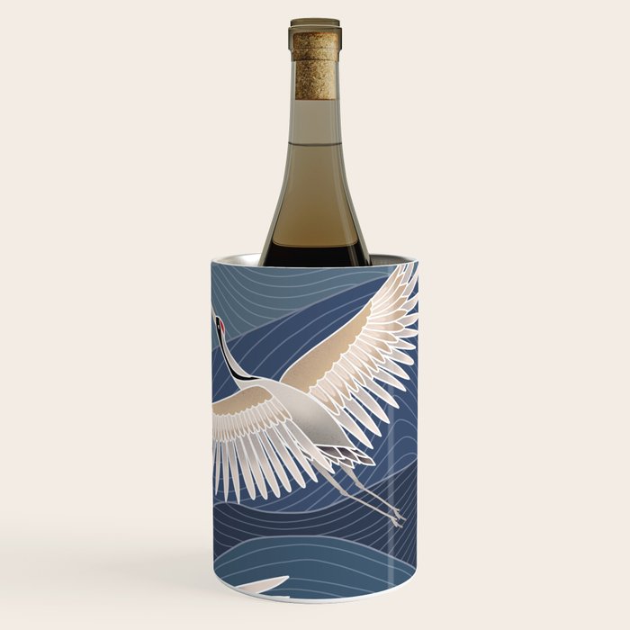 cranes, asian style art Wine Chiller Gallery Image 3