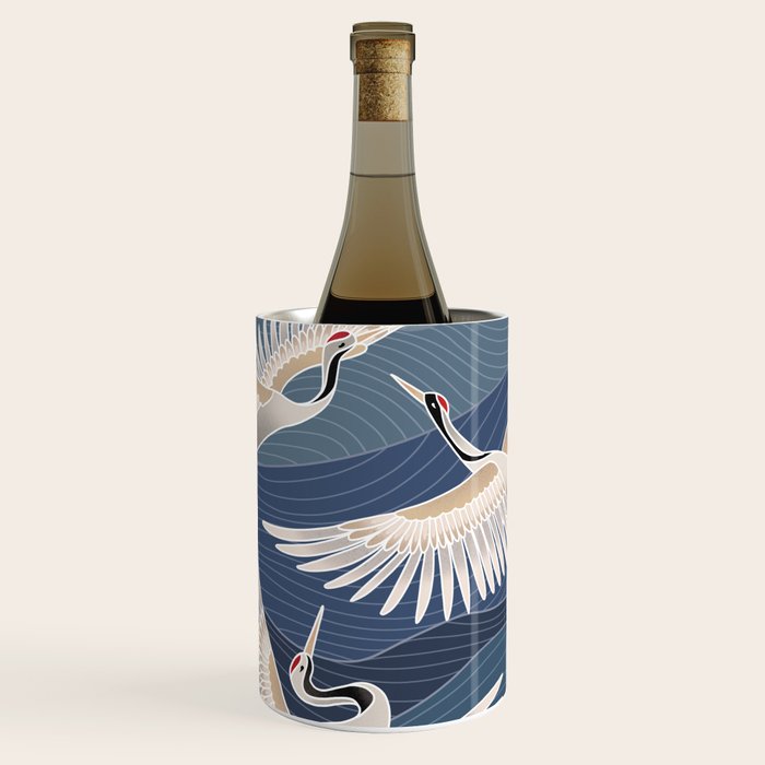 cranes, asian style art Wine Chiller Gallery Image 1