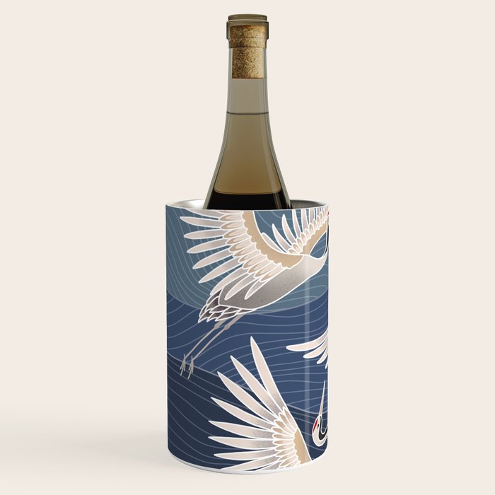cranes, asian style art Wine Chiller Gallery Image 2