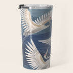 cranes, asian style art Travel Mug Gallery Image 3