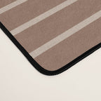 Color Block Lines XLII Coffee Creme Desk Mat Gallery Image 4