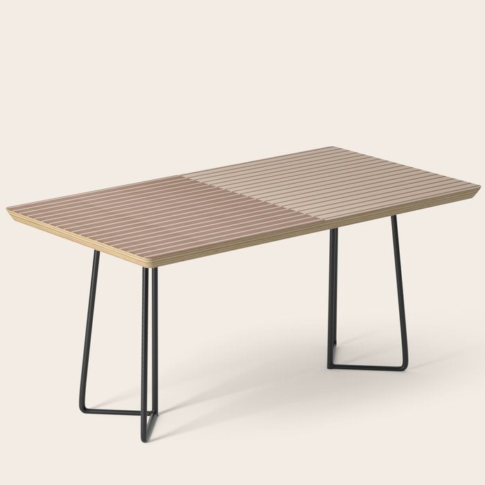 Color Block Lines XLII Coffee Creme Coffee Table Gallery Image 1