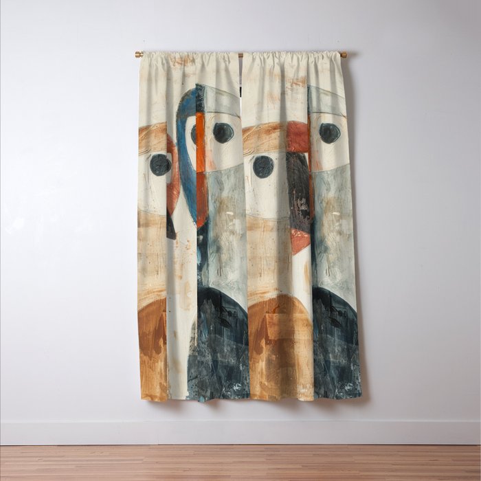 Bird Duality II Window Curtain Gallery Image 3