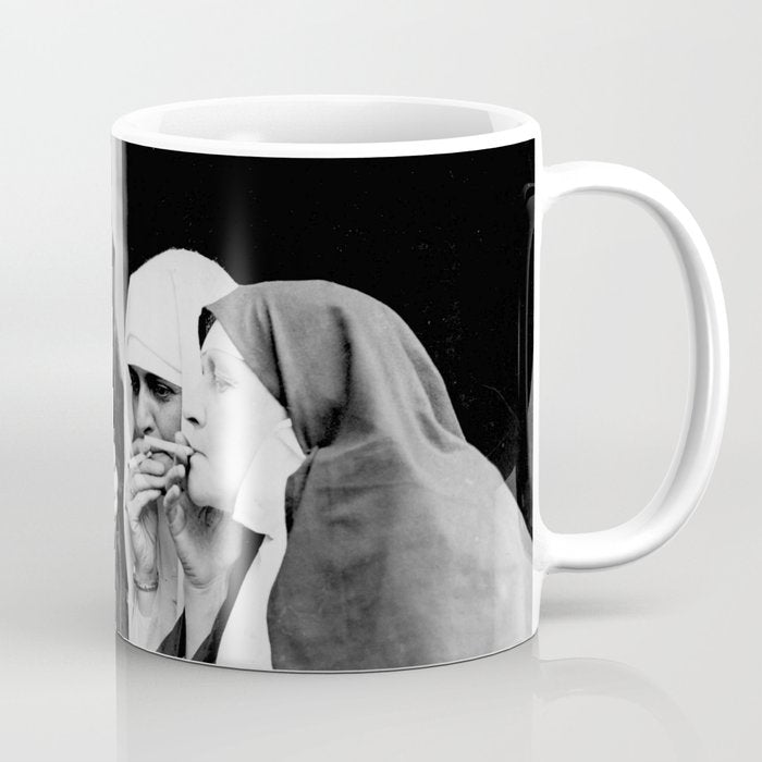 Smoking Nuns Vintage Photo -Smoking Nuns Coffee Mug Gallery Image 1