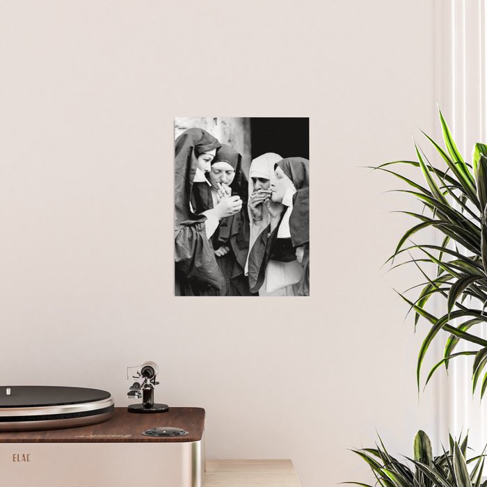 Smoking Nuns Vintage Photo -Smoking Nuns Poster Gallery Image 2