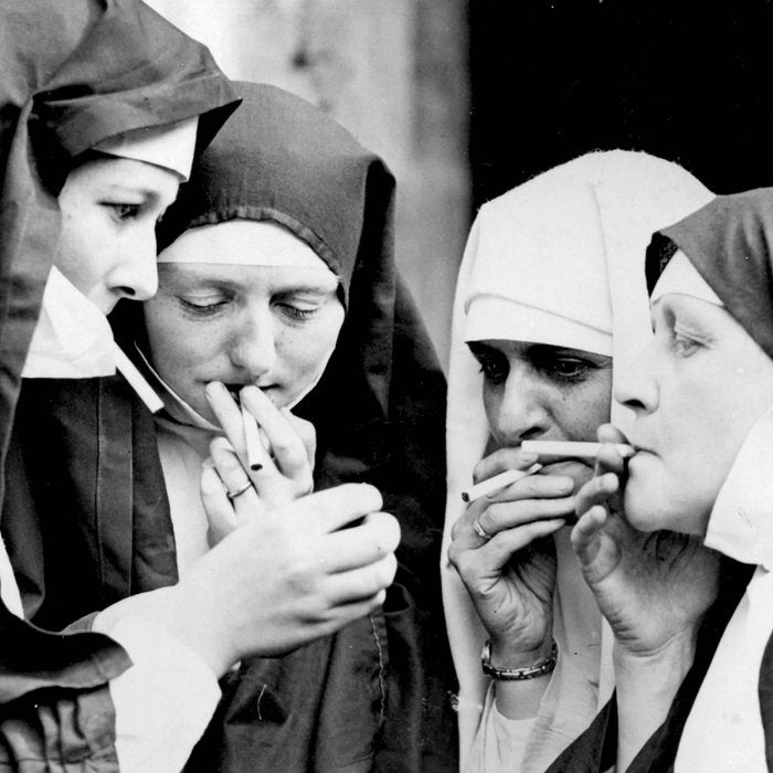 Smoking Nuns Vintage Photo -Smoking Nuns Coffee Mug Gallery Image 2