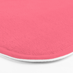 Bright Watermelon Pink Solid Colour  Bath Mat Gallery Image 3